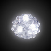 LED White Jelly Bumpy Rings